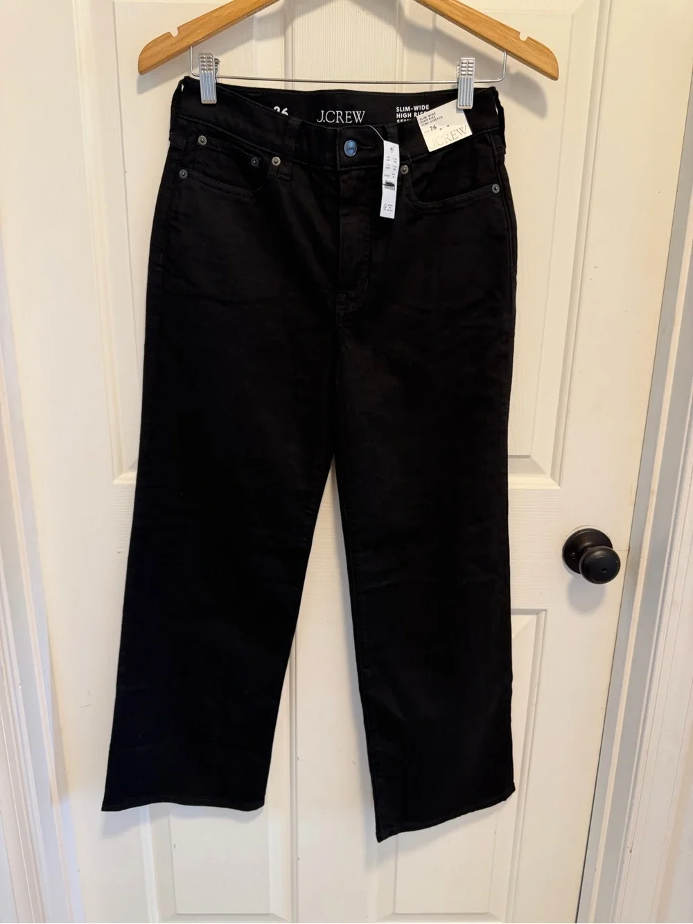 J. Crew Slim-wide Jean Black Rinse Wash Size 26